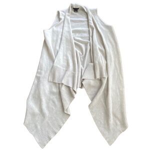 BLOOMINGDALE’S 100% Cashmere Sweater Vest Gilet Grey Large